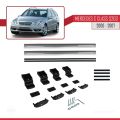 Mercedes C Class 2 (S203) 2000-2007 Arası ile Uyumlu BASIC Model Ara Atkı Tavan Barı Gri 2 Adet
