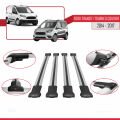 Ford Transit/Tourneo Courier Pre-Facelift 2014-2017 Arası ile Uyumlu FLY Model Ara Atkı Tavan Barı Gri 4 Adet