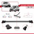 Ford Transit/Tourneo Courier Pre-Facelift 2014-2017 Arası ile Uyumlu FLY Model Ara Atkı Tavan Barı Gri 4 Adet