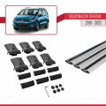 Volkswagen Sharan 2 (7N) 2010-2022 Arası ile Uyumlu FLY Model Ara Atkı Tavan Barı Gri 3 Adet