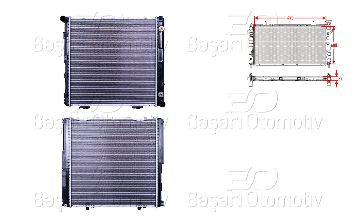 Mercedes-Benz W124 200E 1987> Su Radyatörü