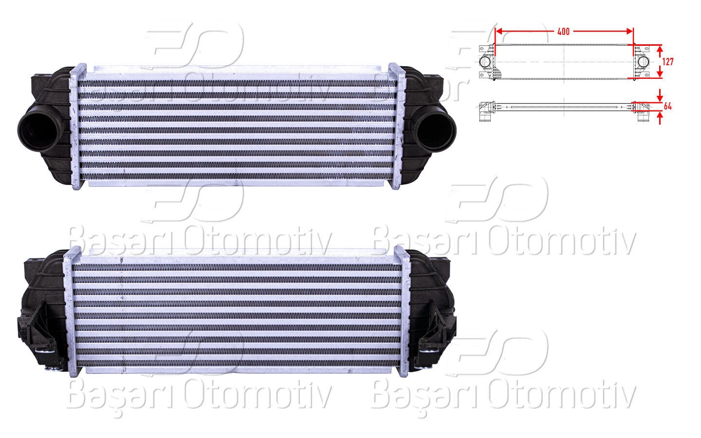 Ford Transit Tourneo Connect 1.8 TDCi 2002 - 2013 Turbo Radyatörü (Intercooler)