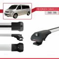 Volkswagen T5 Caravelle 2003-2015 Arası ile Uyumlu ACE-1 Ara Atkı Tavan Barı Gri 2 Adet