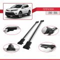 Toyota RAV4 IV (XA40) Pre-Facelift 2013-2015 Arası ile Uyumlu FLY Model Ara Atkı Tavan Barı Gri 2 Adet