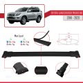 Toyota Land Cruiser Prado (J150) 2010-2023 Arası ile Uyumlu FLY Model Ara Atkı Tavan Barı Siyah 2 Adet