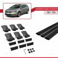 Volkswagen Passat B7 (3C) Alltrack 2012-2014 Arası ile Uyumlu FLY Model Ara Atkı Tavan Barı Siyah 3 Adet