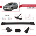 Volkswagen Passat B7 (3C) Alltrack 2012-2014 Arası ile Uyumlu FLY Model Ara Atkı Tavan Barı Siyah 3 Adet