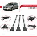 Volkswagen Passat B7 (3C) Alltrack 2012-2014 Arası ile Uyumlu FLY Model Ara Atkı Tavan Barı Gri 3 Adet