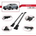 Subaru XV 2 2018-2023 Arası ile Uyumlu FLY Model Ara Atkı Tavan Barı Gri 2 Adet