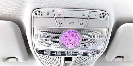 Mercedes C Serisi W205 Uyumlu 64 Renk Tavan Ambiyans ve Hoparlör Set (2 Hoparlör İçerir)