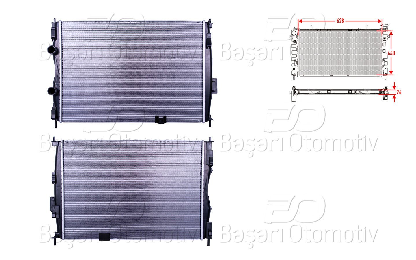 Nissan Qashqai (J10) 2007-2013 Uyumlu Su Radyatörü