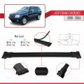 Jeep Grand Cherokee 2 (WJ) 1999-2004 Arası ile Uyumlu FLY Model Ara Atkı Tavan Barı Siyah 2 Adet