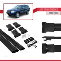 Jeep Grand Cherokee 2 (WJ) 1999-2004 Arası ile Uyumlu FLY Model Ara Atkı Tavan Barı Siyah 2 Adet