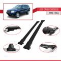 Jeep Grand Cherokee 2 (WJ) 1999-2004 Arası ile Uyumlu FLY Model Ara Atkı Tavan Barı Siyah 2 Adet