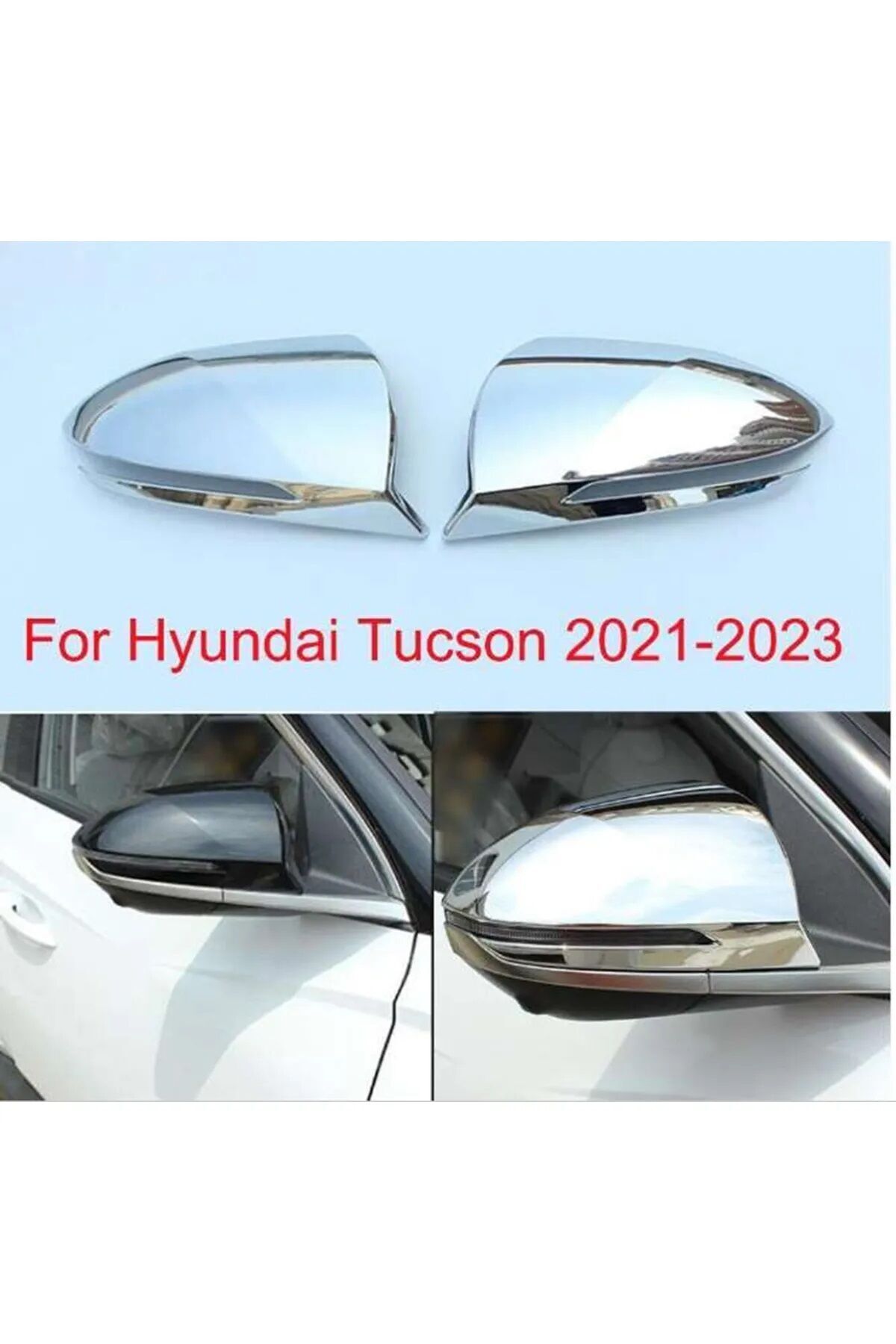 Hyundai Tucson Uyumlu 2021+ Uyumlu Yedek Parça Ayna Kapağı Abs Krom Parça