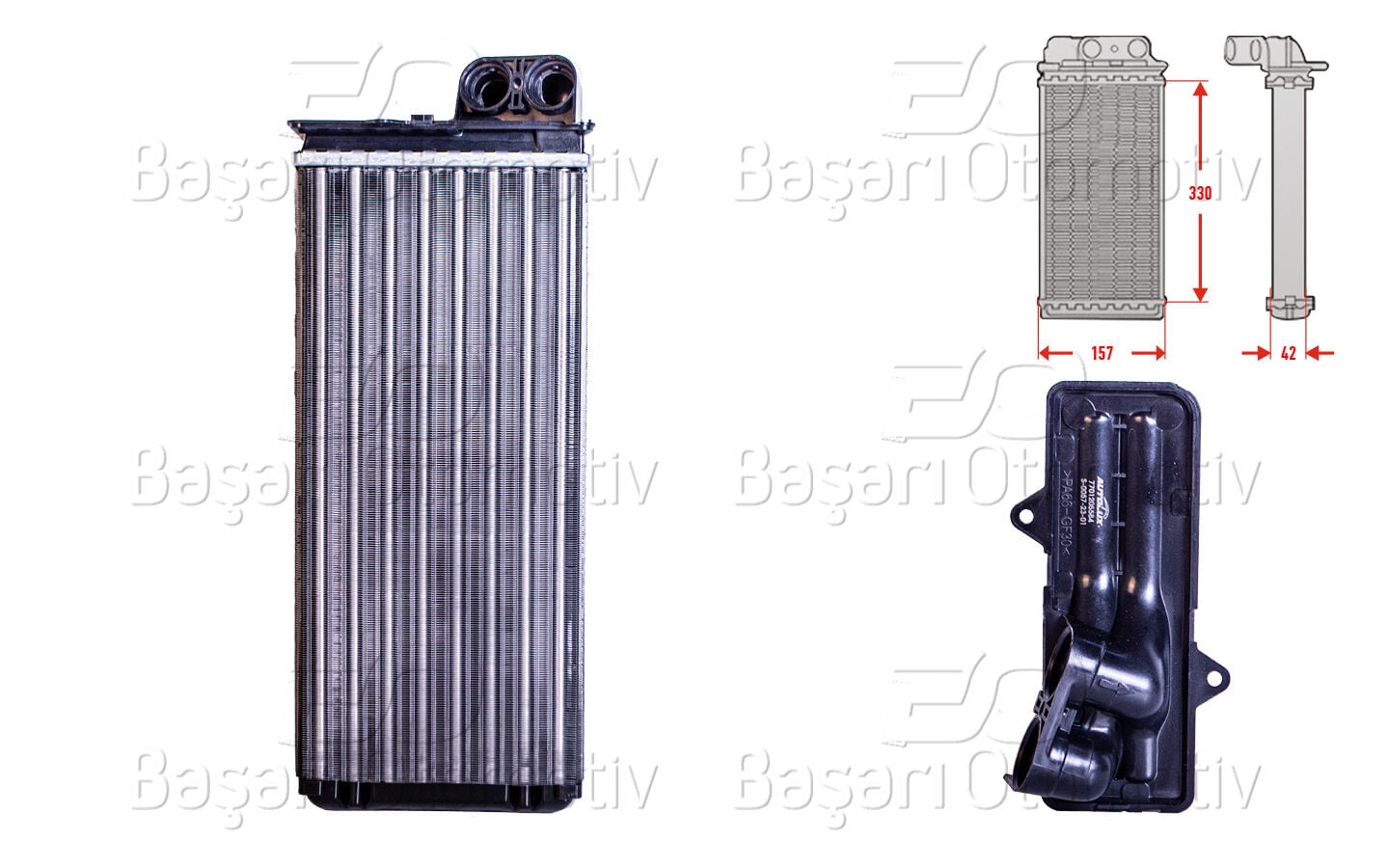 Opel Movano, Renault Master ve Nissan Interstar 1998-2006 Uyumlu Kalorifer Radyatörü Mekanik