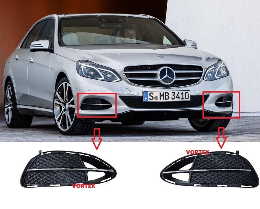 Mercedes W212 Ön Tampon Izgarası Sol Kromlu 2013 Sonrası Uyumlu