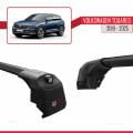Volkswagen Touareg 3 (CR) 2019 ve Sonrası ile Uyumlu ACE-2 Ara Atkı Tavan Barı Siyah 2 Adet