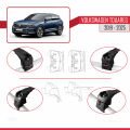 Volkswagen Touareg 3 (CR) 2019 ve Sonrası ile Uyumlu ACE-2 Ara Atkı Tavan Barı Siyah 2 Adet
