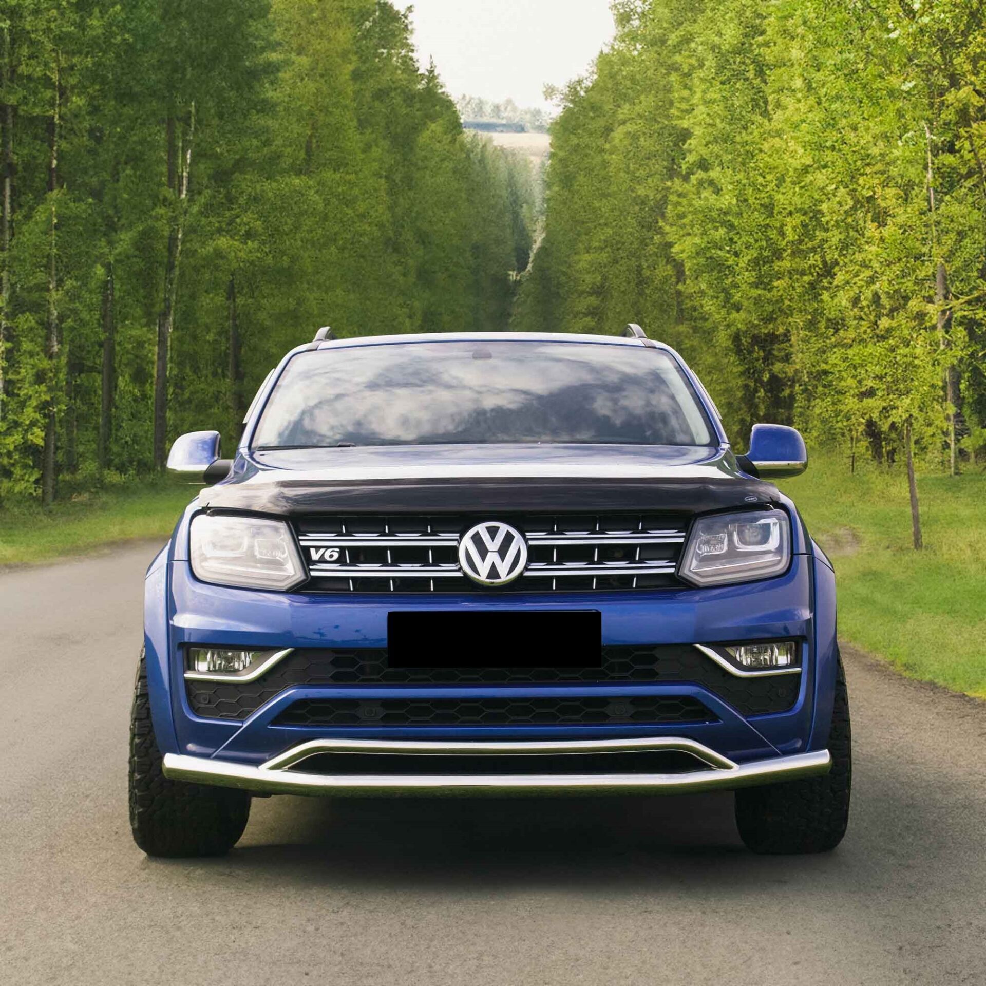 Isuzu Dmax 2006+ Off Road Ön Tampon Koruma Demiri Krom (Çiftli Bıyık) AQM4WD PST17