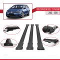 Volkswagen Golf 7 (5G) Variant 2013-2019 Arası ile Uyumlu FLY Model Ara Atkı Tavan Barı Siyah 3 Adet