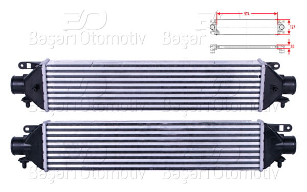 Opel Combo D Fiat Doblo 1.3 CDTI 1.4 1.6 CDTI 2.0 CDTI 2010 Ve Sonrası Turbo Radyatörü (Intercooler)