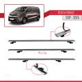 Toyota Proace 2017 ve Sonrası ile Uyumlu BASIC Model Ara Atkı Tavan Barı Gri 4 Adet
