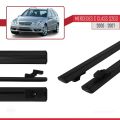 Mercedes C Class 2 (S203) 2000-2007 Arası ile Uyumlu BASIC Model Ara Atkı Tavan Barı Siyah 2 Adet