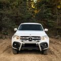Mercedes X-Class 2017+ Uyumlu Yedek Parça Off Road Krom Ön Koruma Ön Tampon Koruma Demiri Krom Dinamic Plus AQM4WD PWT21