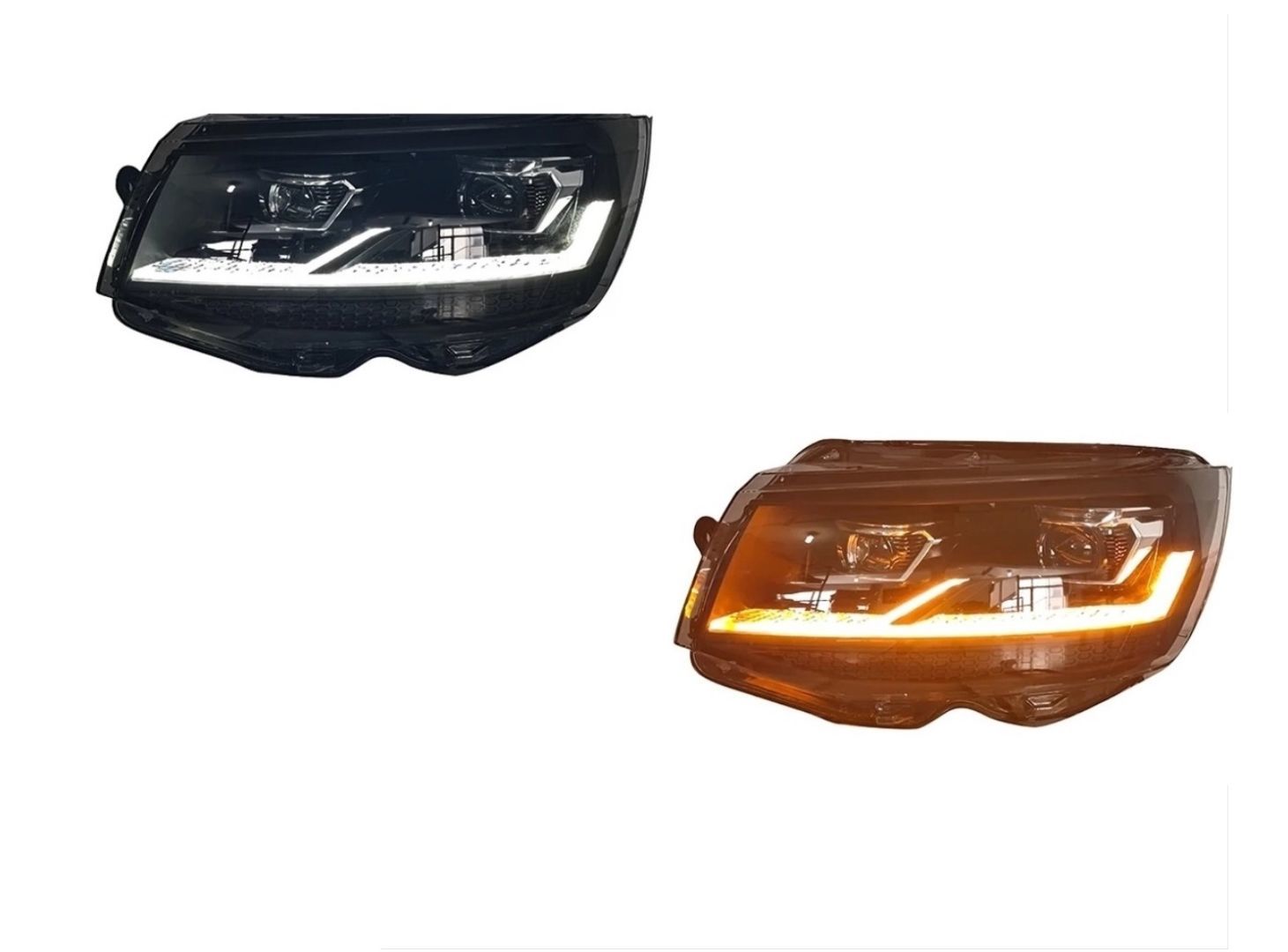 Volkswagen Transporter & Caravelle T6 ( 2016 / 2019 ) Uyumlu 2019+ T6.1 Görünüm Full Led Far / Halojen Farlı Modeller İçin Uyumlu