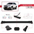Chevrolet Captiva 2011-2015 Arası ile Uyumlu FLY Model Ara Atkı Tavan Barı Siyah 2 Adet