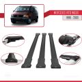 Mercedes Vito (W638) 1996-2003 Arası ile Uyumlu FLY Model Ara Atkı Tavan Barı Siyah 3 Adet
