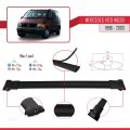 Mercedes Vito (W638) 1996-2003 Arası ile Uyumlu FLY Model Ara Atkı Tavan Barı Siyah 3 Adet