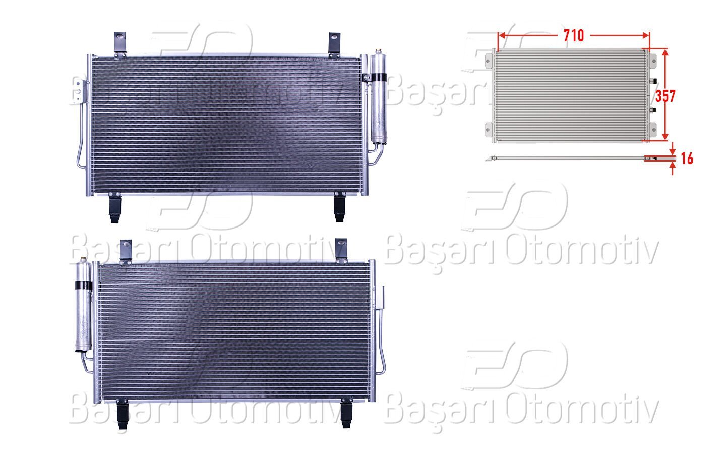 Mitsubishi Outlander 2012 ve Sonrası Uyumlu Klima Radyatörü