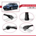 BMW 5 Serisi (E61) Touring 2004-2010 Arası ile Uyumlu ACE-1 Ara Atkı Tavan Barı Siyah 3 Adet