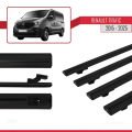 Renault Trafic 3 (X82) 2015 ve Sonrası ile Uyumlu BASIC Model Ara Atkı Tavan Barı Siyah 4 Adet