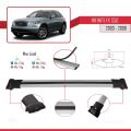 Infiniti FX (S50) 2003-2008 Arası ile Uyumlu FLY Model Ara Atkı Tavan Barı Gri 3 Adet