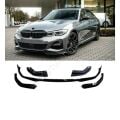 Bmw 3 Serisi G20 2019+ Uyumlu Yedek Parça Ön Lip M Sport Piano Black