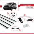 Renault Trafic 3 (X82) 2015 ve Sonrası ile Uyumlu BASIC Model Ara Atkı Tavan Barı Gri 4 Adet