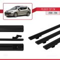 Peugeot 207 SW 2006-2014 Arası ile Uyumlu BASIC Model Ara Atkı Tavan Barı Siyah 3 Adet