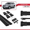 Kia Mohave (HM) 2008-2019 Arası ile Uyumlu FLY Model Ara Atkı Tavan Barı Siyah 2 Adet