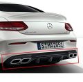 Mercedes W207 E Serisi Coupe Amg C63 2010 - 2013 Uyumlu Difüzör Plastik Boyasız