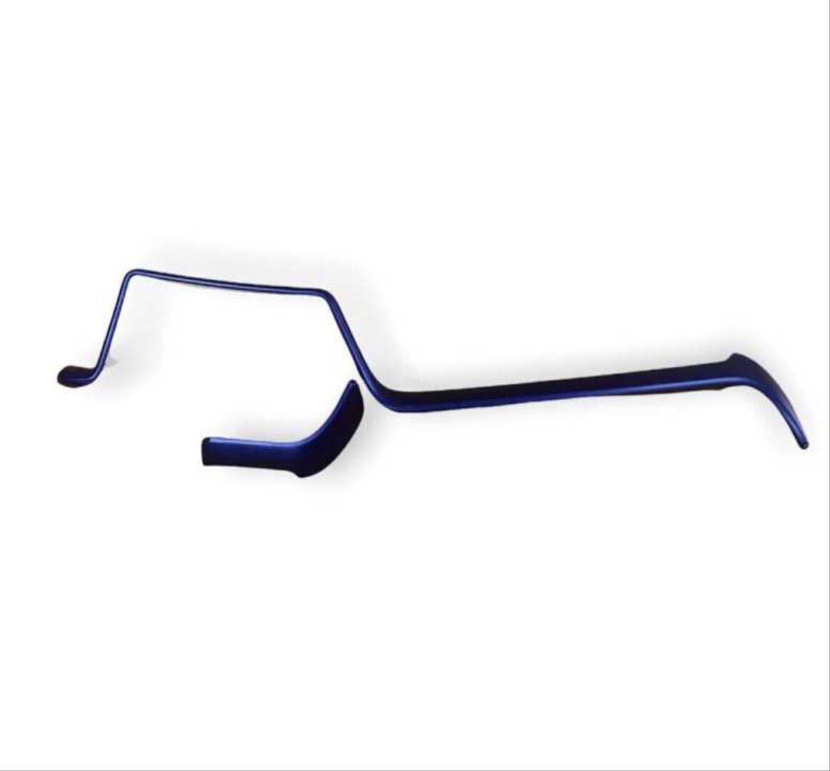 Toyota C-HR 2016-2019 Için Uyumlu Yedek Parça Konsol Alt Kaplama 2 Parça Mavi