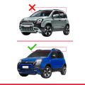 Fiat Panda Cross 2014 ve Sonrası ile Uyumlu FLY Model Ara Atkı Tavan Barı Gri 2 Adet