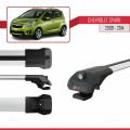Chevrolet Spark (M300) 2009-2014 Arası ile Uyumlu ACE-1 Ara Atkı Tavan Barı Gri 3 Adet
