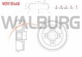 Renault Clio II 1998-2005 Arka Fren Kampanası Rulmanlı ABS'li 4 Delik