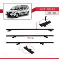 Dacia Logan 2 MCV (K52) 2007-2012 Arası ile Uyumlu BASIC Model Ara Atkı Tavan Barı Siyah 2 Adet