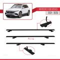 Mercedes EQB (X243) 2021 ve Sonrası ile Uyumlu BASIC Model Ara Atkı Tavan Barı Siyah 2 Adet