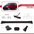 Mercedes Vaneo (W414) 2002-2005 Arası ile Uyumlu FLY Model Ara Atkı Tavan Barı Siyah 3 Adet
