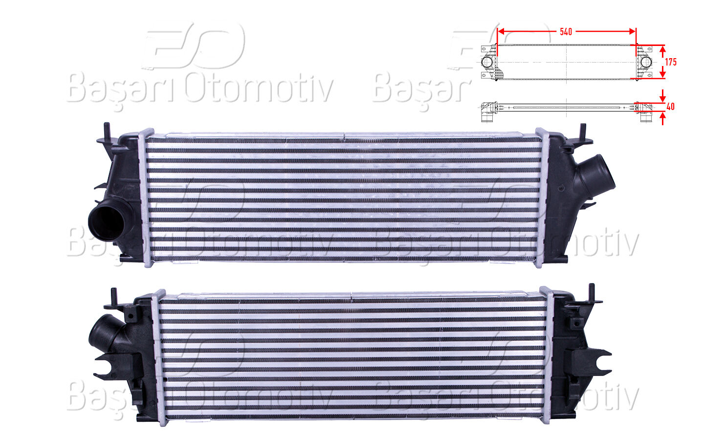 Renault Trafic 2 2.0 DCI 2001-2014 ve Opel Vivaro 1.4 DCI 2004 ve Sonrası Turbo Radyatörü (Intercooler)